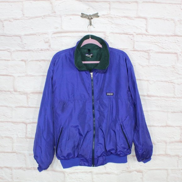 Patagonia Other - Vintage Patagonia Blue 100% Polyester Zip Up Fleece Lined Jacket Size L